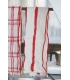 日本進口 倉敷意匠計画室 - 彈性織綿 長毛巾 - 紅條紋 ( 28478-03 )