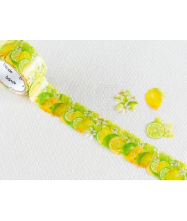 日本進口 bande 和紙貼紙 夏之花 系列 - 檸檬與萊姆 ( BDA 235 )