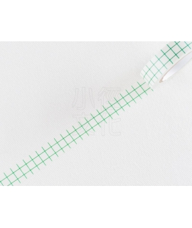 日本進口 倉敷意匠計畫室 方眼紙膠帶系列 - 12mm 綠色，單捲 ( 45019-12 )