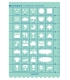 日本進口 VANCO 手帳專用描繪尺 - 繪文字 ( 39501 )