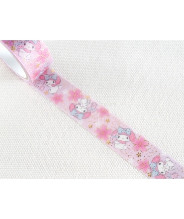 日本進口 Sanrio明星系列 箔壓和紙膠帶 - Hello Kitty ( 16695-2 )