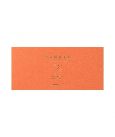 日本進口 MIDORI 色を贈る手紙系列 一筆箋 - 茶色 ( 89514-006 )