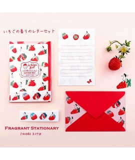 点と線模樣製作所 x 鬼頭 祈 Inori Kito 香氣信封信紙祖 - 草莓女孩 ( 1000122758 )