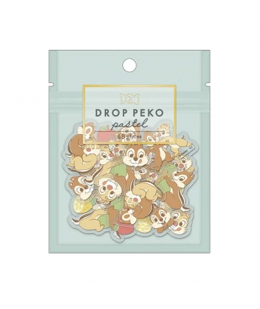 KAMIO JAPAN x Disney DROP PEKO 透明貼紙包 - 奇奇與蒂蒂 ( 102085 )