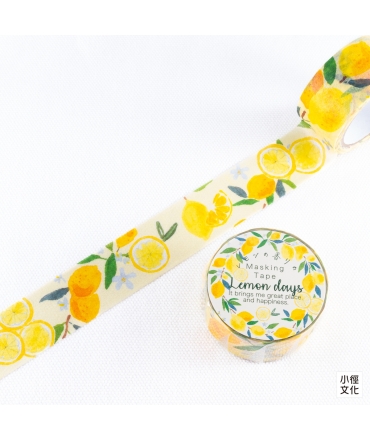 点と線模様製作所 x 岩淵幸子 檸檬日系列 香氣和紙膠帶 - 檸檬樹 ( 1000124040 )