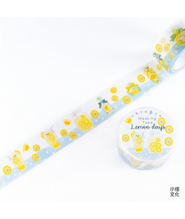 点と線模様製作所 x 岩淵幸子 檸檬日系列 香氣和紙膠帶 - 檸檬蘇打 ( 1000124041 )