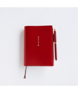 Hobonichi ほぼ日手帳 5-Year Book 五年手帳 A6 Book Cover - 紅色_牛皮 ( 12-FYC-22-002 )