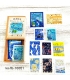 seal-do x 宮沢賢治 幻燈館系列 郵票造型 箔押貼紙 - 銀河鐵路之夜 ( ks-fb-10001 )