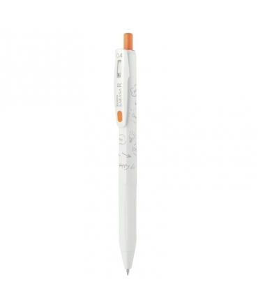 斑馬ZEBRA SARASA R 中性圓珠筆 0.4 純白系系列 - 橙色 ( JJS29R1W-OR )