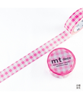 mt DECO系列和紙膠帶 2023春夏 - 寬格．粉色 ( MT01D548 )