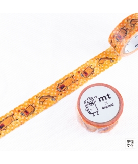 mt × dagashi スグル食品 聯名和紙膠帶 - Big Katsu吉祥物 ( MTDAGA006 )
